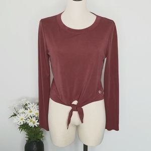 Hologram Long Sleeve Brick Red Top Medium   3/$15 Sale